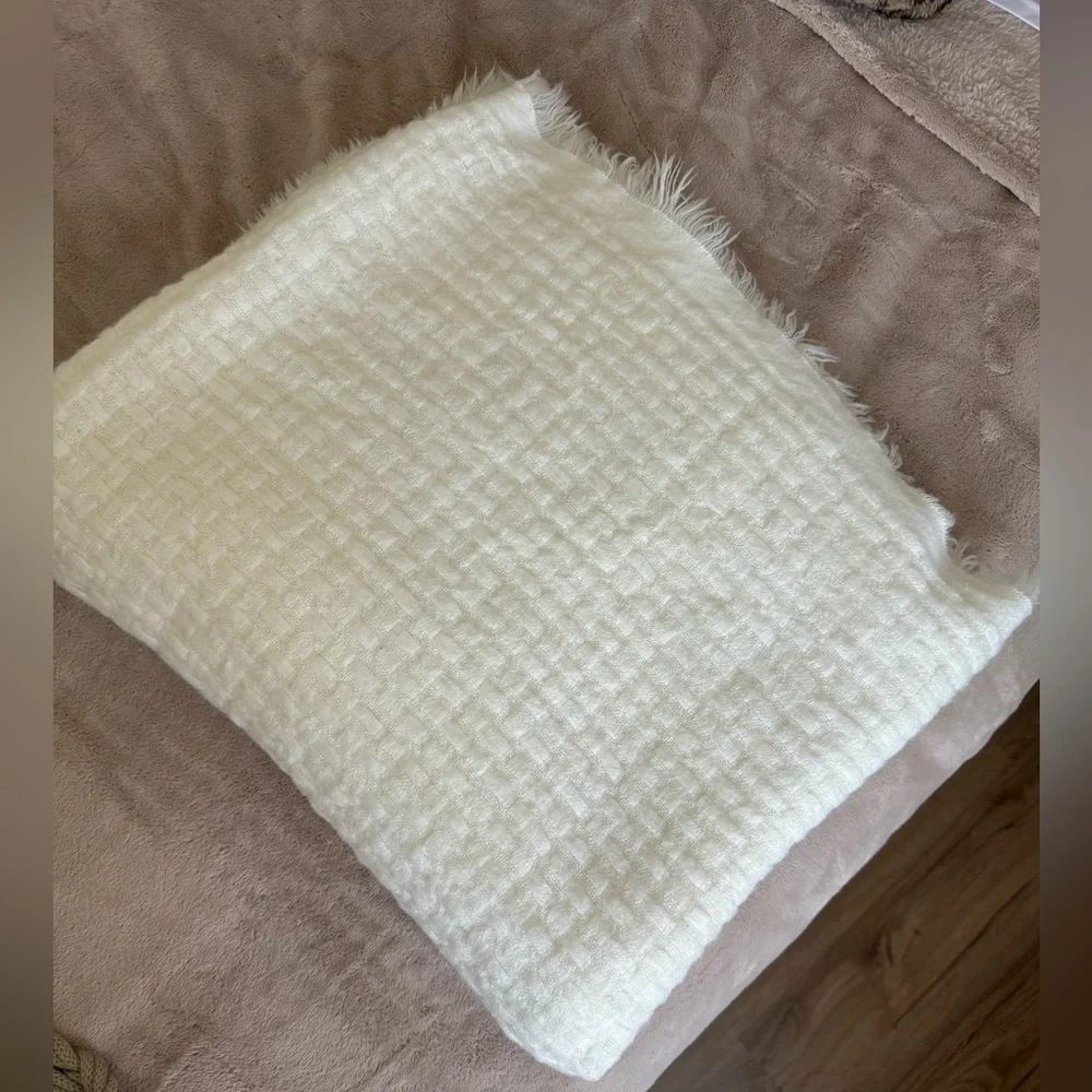 West Elm Waffle Weave Blanket Throw
